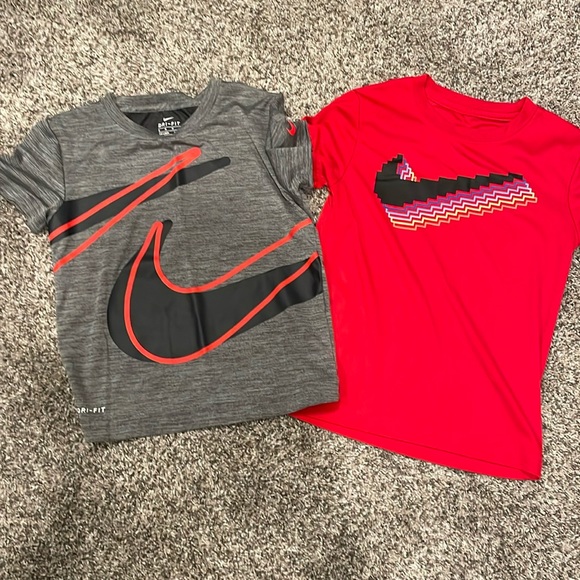 Nike Kids Dri Fit Athletic Tee Bundle.  Size 5 - Picture 1 of 3
